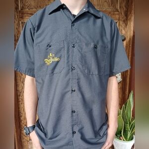 Don JULIO Tequila 1942 Red Kap Short Sleeve Work shirt Uniform Medium